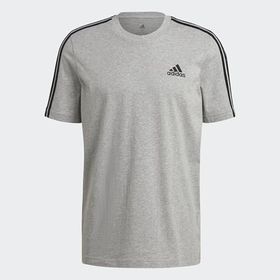 Adidas M 3S SJ T Mgreyh-Black Gri Erkek T-shirt