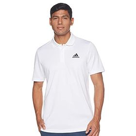 Adidas M D2M Polo Polo White Black Erkek T-shirt