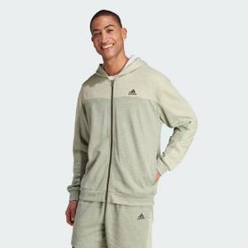 Adidas M Mel Fz Fermuarlı Açık Yeşil Erkek Sweatshirt