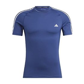 Adidas M Tf 3S Tee Dkblue Erkek T-shirt