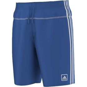 Adidas S22701 Mavi Beyaz Yüzme Şortu