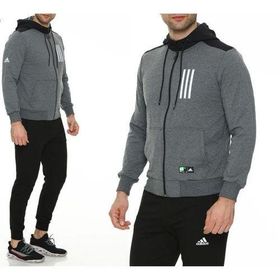 Adidas Siyah Cotton Pamuk Kalın Erkek Sweat