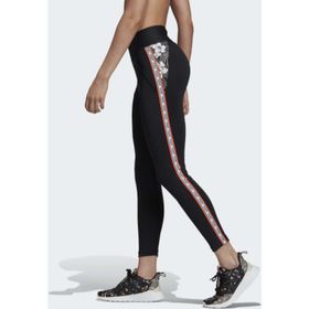 Adidas Tayt Yg C L T X Farm EH6131 Siyah Beyaz Kadın Tayt