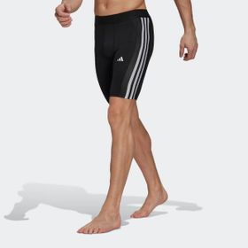 adidas Techfit 3 Stripes Training Erkek Siyah Tayt