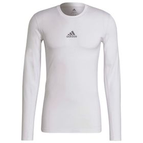 Adidas Techfit Kompresyon Beyaz Uzun Kollu Erkek T-Shirt