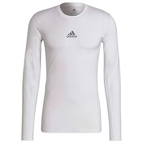 Adidas Techfit Kompresyon Beyaz Uzun Kollu Erkek T-Shirt
