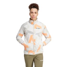Adidas Terrex Multi Printed Full Zip Beyaz Erkek Sweatshirt