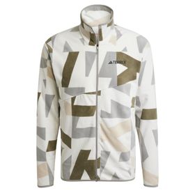 Adidas Terrex Multi Printed Full Zip Beyaz Erkek Sweatshirt