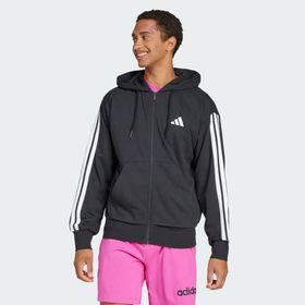 Adidas Training JD1877 Essentials 3-Stripes French Terry Full-Zip Erkek Kapüşonlu Üst