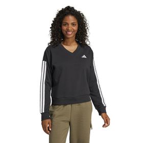 Adidas Training JE0027 Essentials 3-Stripes French Terry V-yaka Kadın Sweatshirt