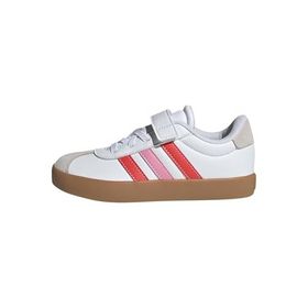 Adidas VL Court 3.0 EL C Ftwwht-Brired-Blipnk Düşük Taban Unisex Çocuk Spor Ayakkabı