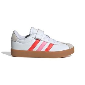 Adidas VL Court 3.0 EL C Ftwwht-Brired-Blipnk Düşük Taban Unisex Çocuk Spor Ayakkabı