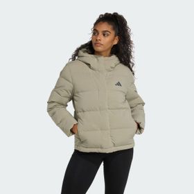 Adidas W Helıonıc Hd J JX3027 Yeşil Kadın Mont