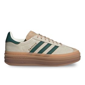 Adidas WMNS Gazelle Bold Krem Beyaz/Collegiate Yeşil/Sihirli Bej Spor Ayakkabı