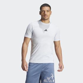 Adidas Workout Logo Beyaz Yuvarlak Yaka Erkek T-shirt