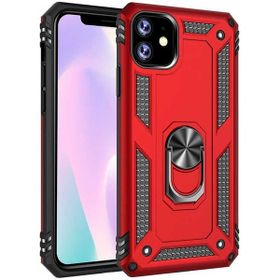 Adige Apple iPhone 11 Vega Yüzüklü Standlı Darbe Korumalı Kırmızı Kılıf