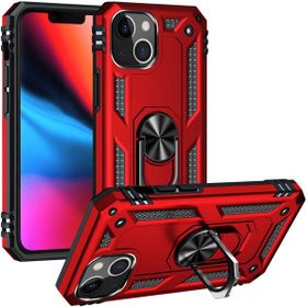 Adige Apple iPhone 13 Vega Yüzüklü Standlı Darbe Korumalı Kırmızı Kılıf