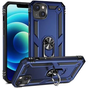 Adige Apple iPhone 14 Plus Vega Yüzüklü Standlı Darbe Korumalı Lacivert Kılıf