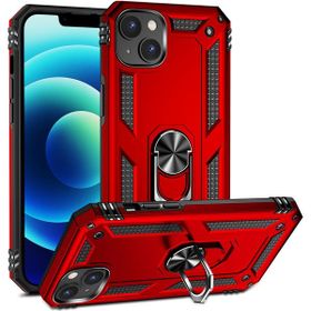Adige Apple iPhone 15 Vega Yüzüklü Standlı Darbe Korumalı Kırmızı Kılıf