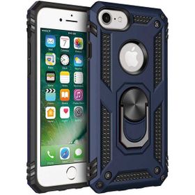 Adige Apple iPhone 7 Vega Yüzüklü Standlı Darbe Korumalı Lacivert Kılıf