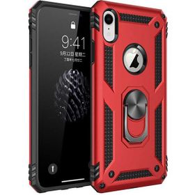 Adige Apple iPhone XR Vega Yüzüklü Standlı Darbe Korumalı Kırmızı Kılıf