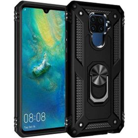 Adige Huawei Mate 30 Lite Siyah Vega Yüzüklü Standlı Darbe Korumalı Kılıf