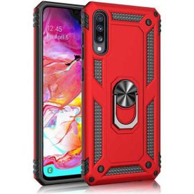 Adige Huawei P Smart Pro 2019 Kırmızı Vega Yüzüklü Standlı Darbe Korumalı Kılıf