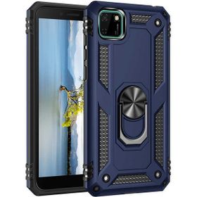 Adige Huawei Y5P Lacivert Vega Yüzüklü Standlı Darbe Korumalı Kılıf