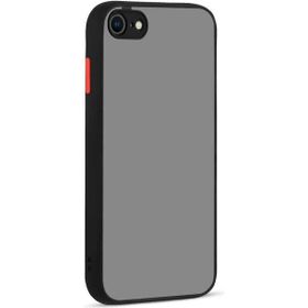 Adige iPhone 7 Hux Arkası Buğulu Sert Mika Siyah Kılıf