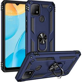 Adige Oppo A15 Lacivert Vega Yüzüklü Standlı Darbe Korumalı Kılıf
