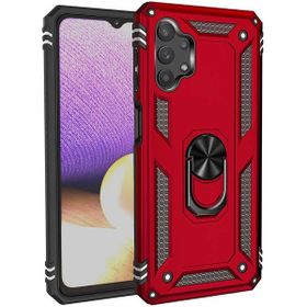 Adige Samsung Galaxy A23 Kırmızı Vega Yüzüklü Standlı Darbe Korumalı Kılıf