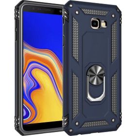 Adige Samsung Galaxy J4+ Plus Lacivert Vega Yüzüklü Standlı Darbe Korumalı Kılıf