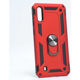 Adige Samsung Galaxy M10 Kırmızı Vega Yüzüklü Standlı Darbe Korumalı Kılıf