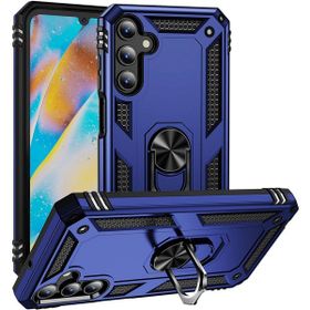 Adige Samsung Galaxy M15 Lacivert Vega Yüzüklü Standlı Darbe Korumalı Kılıf