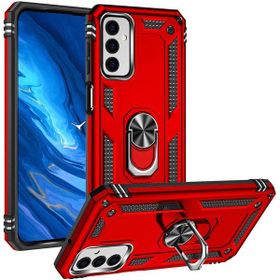 Adige Samsung Galaxy M23 Kırmızı Vega Yüzüklü Standlı Darbe Korumalı Kılıf