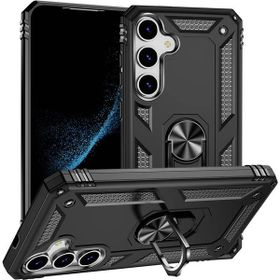 Adige Samsung Galaxy S24 Siyah Vega Yüzüklü Standlı Darbe Korumalı Kılıf