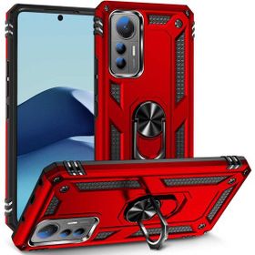 Adige Xiaomi 12 Lite Kırmızı Vega Yüzüklü Standlı Darbe Korumalı Kılıf