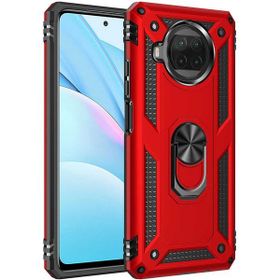 Adige Xiaomi Mi 10T Lite 5G Kırmızı Vega Yüzüklü Standlı Darbe Korumalı Kılıf