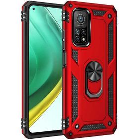 Adige Xiaomi Mi 10T Pro 5G Kırmızı Vega Yüzüklü Standlı Darbe Korumalı Kılıf