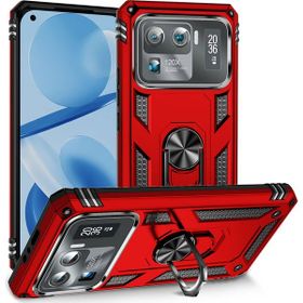 Adige Xiaomi Mi 11 Ultra Kırmızı Vega Yüzüklü Standlı Darbe Korumalı Kılıf