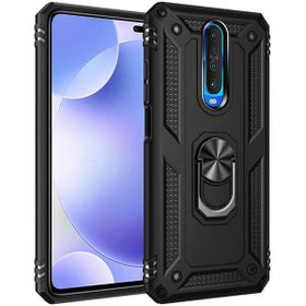 Adige Xiaomi Poco X2 Siyah Vega Yüzüklü Standlı Darbe Korumalı Kılıf