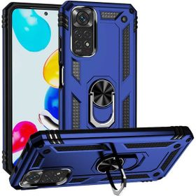Adige Xiaomi Redmi Note 11 Lacivert Vega Yüzüklü Standlı Darbe Korumalı Kılıf