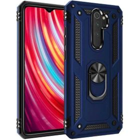 Adige Xiaomi Redmi Note 8 Pro Lacivert Vega Yüzüklü Standlı Darbe Korumalı Kılıf