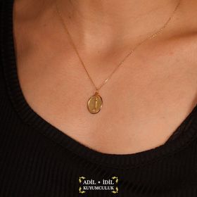 Adilidil 14 Ayar İ Harfi Kolye Ucu