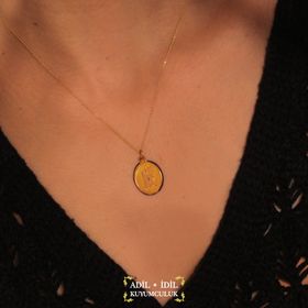 Adilidil 14 Ayar K Harfi Kolye Ucu