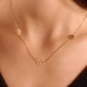 Adilidil Çiçek Modeli Bayan Kolye