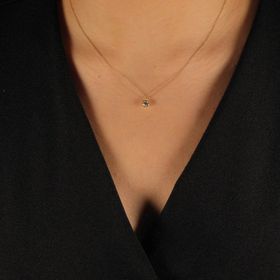 Adilidil Taşlı Minimal Kolye