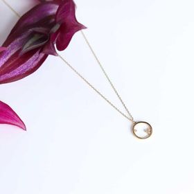 Adilidil Taşlı Minimal Kolye