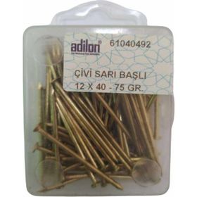 Adilon 12x40 mm Çivi Sarı Başlı