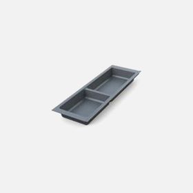 Adilon 157 mm Çift Bölme Antrasit Kaşıklık